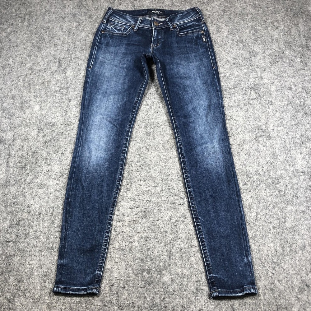 Silver‎ Jeans Co Suki Super Skinny Jeans Womens 27x31 Medium Wash Stretch Denim